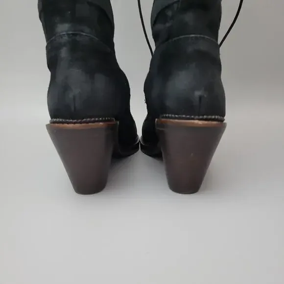 Stylish Black Over the Knee Boots - Picture 12 of 16